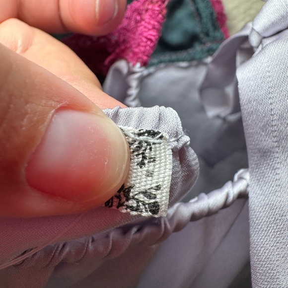 Free People Medium lavender purple / navy blue on the rise mini slip - Picture 5 of 13